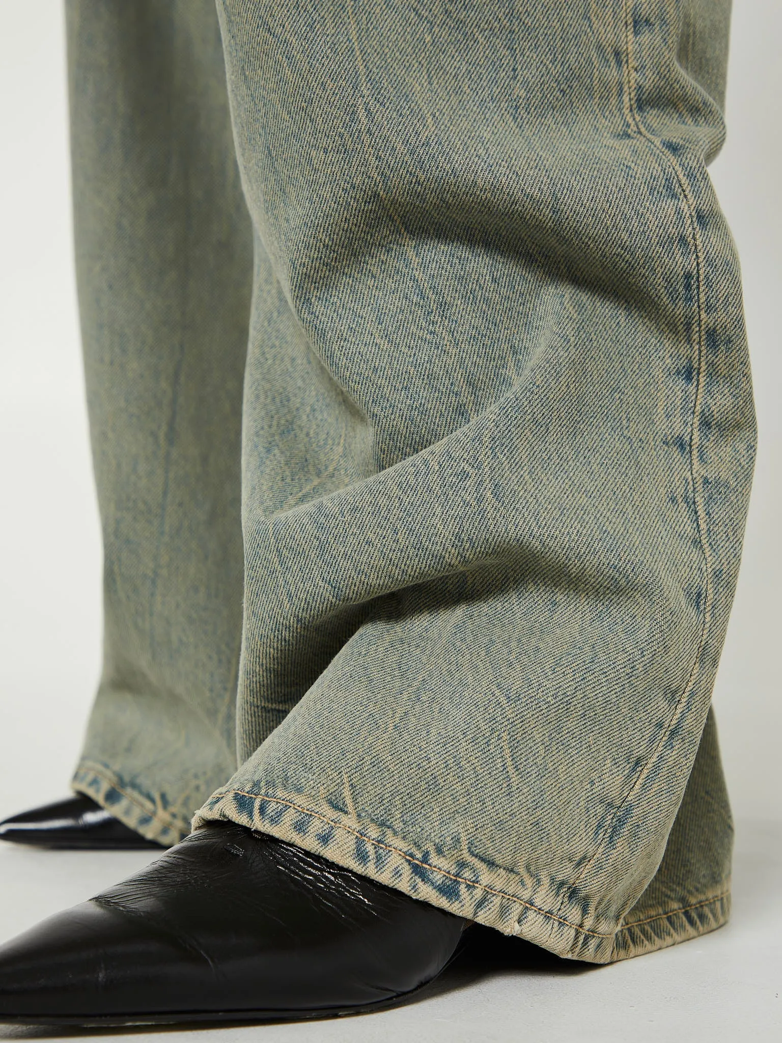 2023F Super Baggy Fit Jeans in Blue and Beige