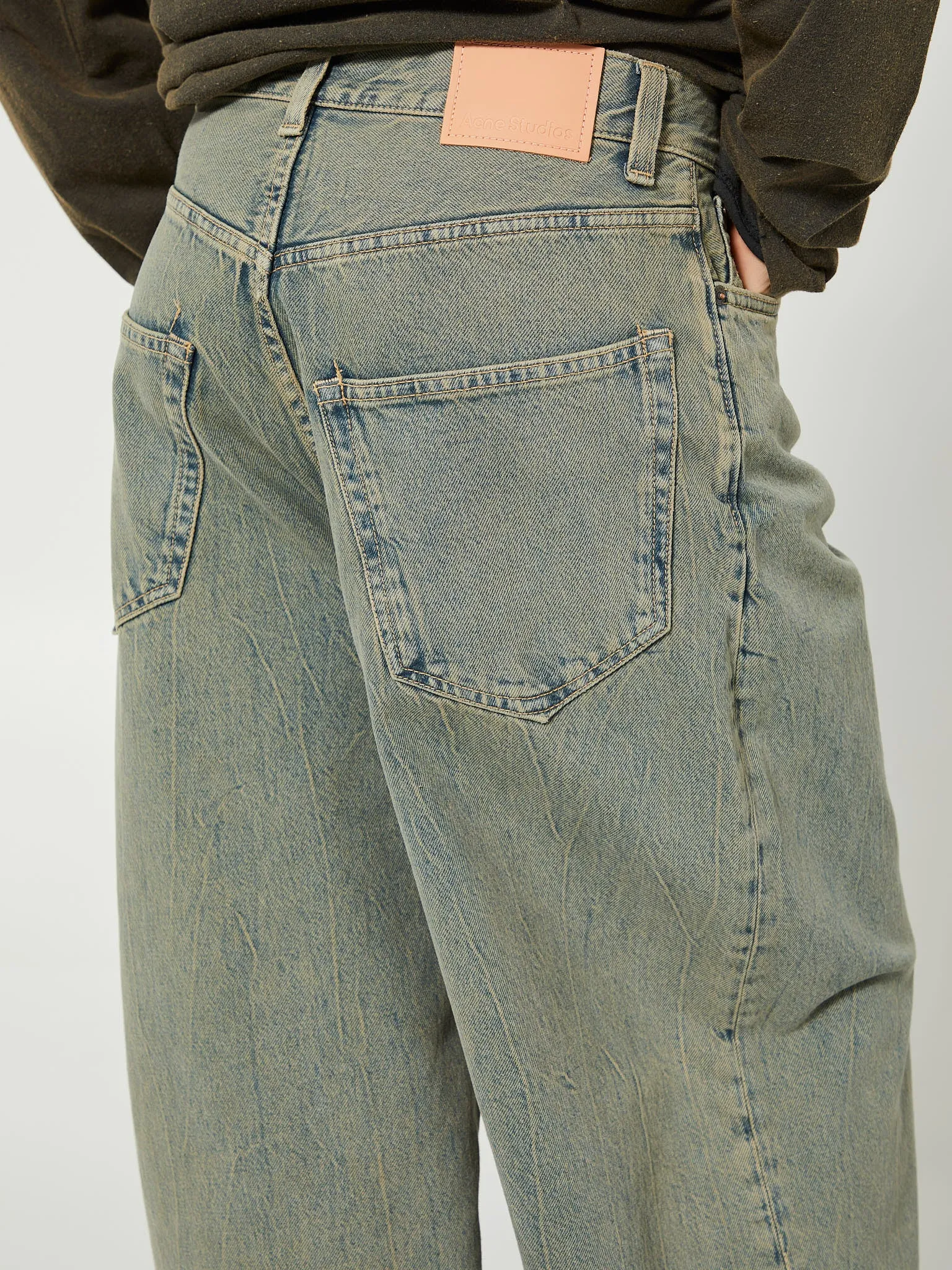 2023F Super Baggy Fit Jeans in Blue and Beige