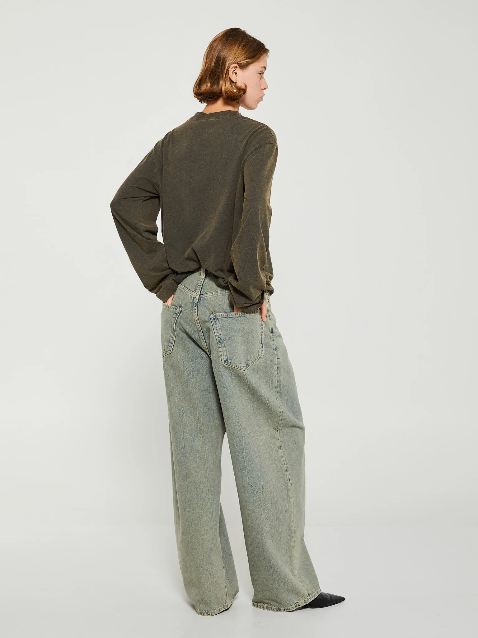 2023F Super Baggy Fit Jeans in Blue and Beige