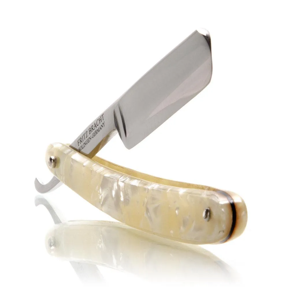 3/5 Dovo Solingen Straight Razor Cracked Ice Celluloid Scales