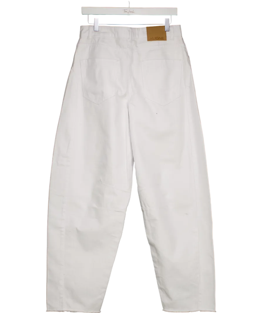 Aligne White Courage Barrel Leg Jeans W30