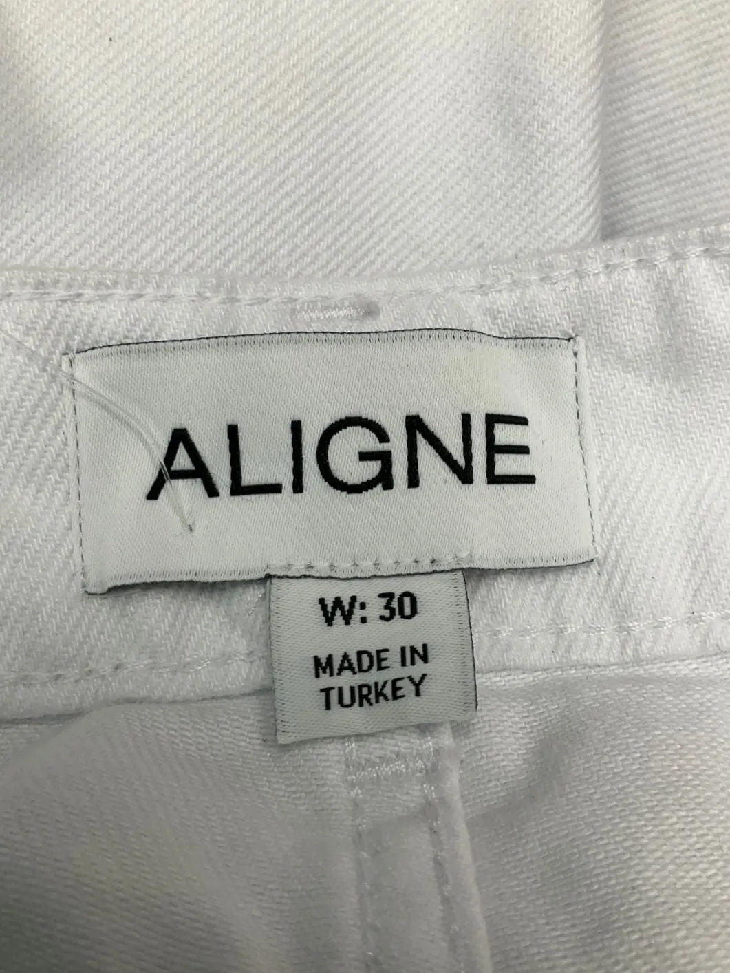 Aligne White Courage Barrel Leg Jeans W30