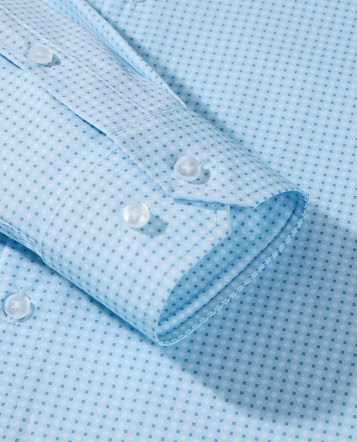 Alimens & Gentle Mens Dress Shirts Printed Button Down Shirt Long Sleeve Regular Fit Inner Collar Contrast Shirt Business