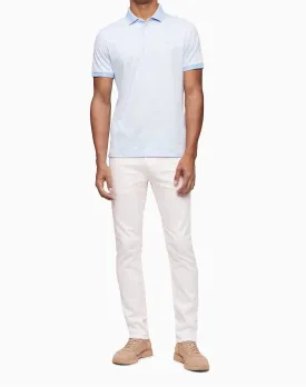 Calvin Klein Regular Fit Liquid Touch Feeder Stripe Polo Shirt - Men
