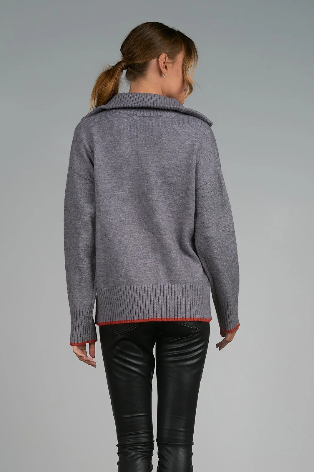 Cheers 1/4 Zip Sweater
