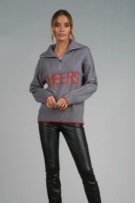 Cheers 1/4 Zip Sweater