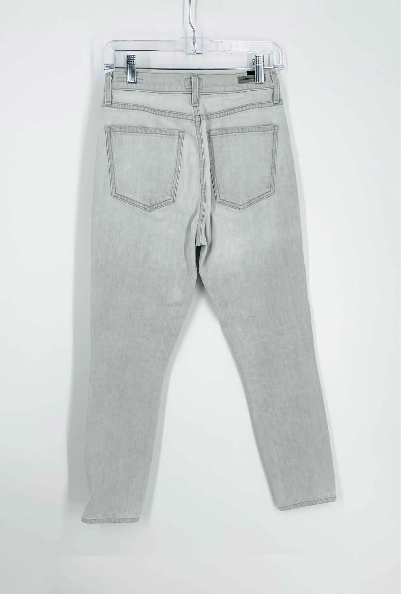 Citizens of Humanity Size 28=5/6 Lt Gray Distressed Denim Premium Denim Jeans