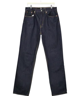 cos Dark Blue Relxed High Rise Straight Leg Jeans W32