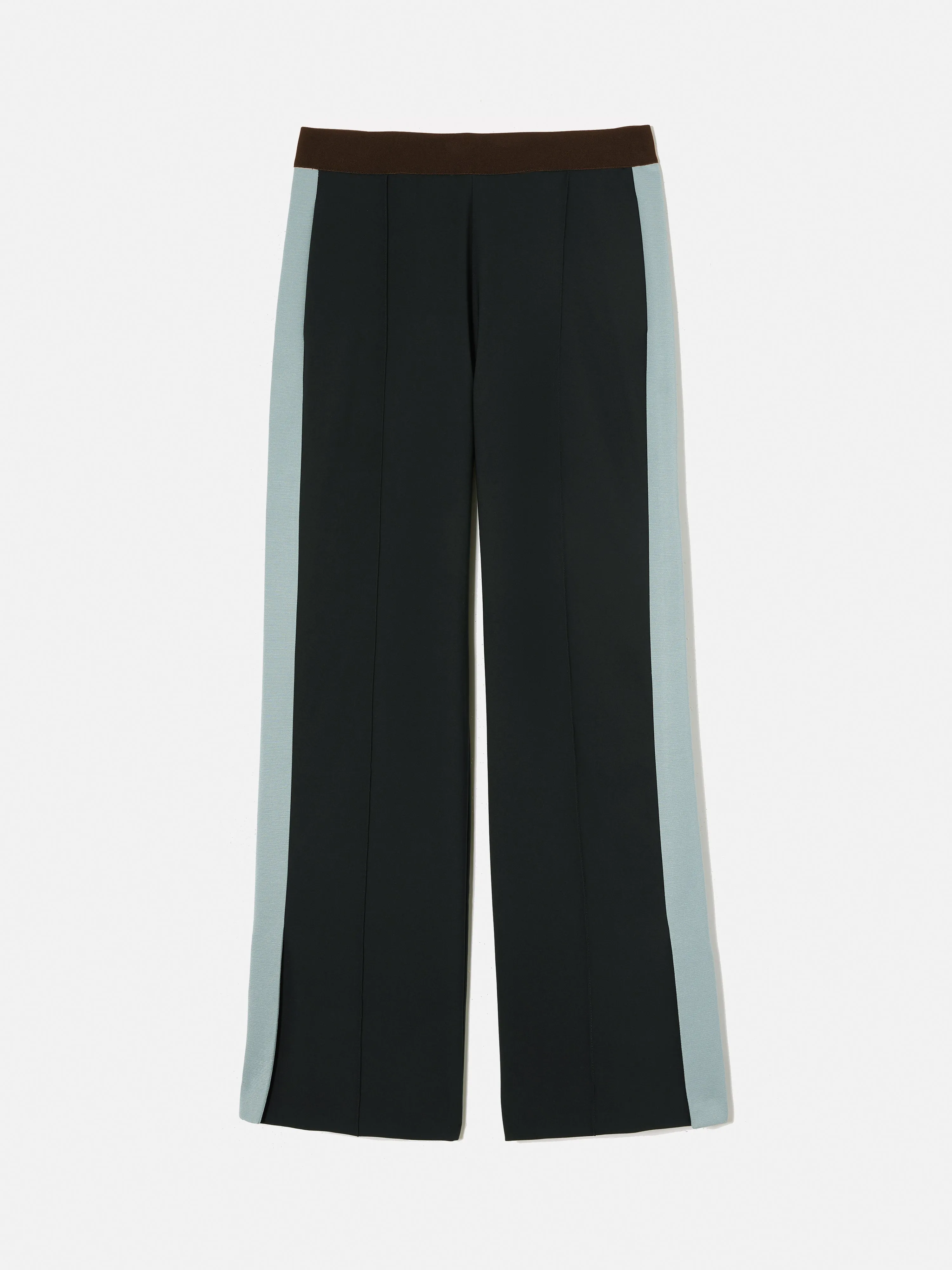 Crepe Split Hem Jogger | Green