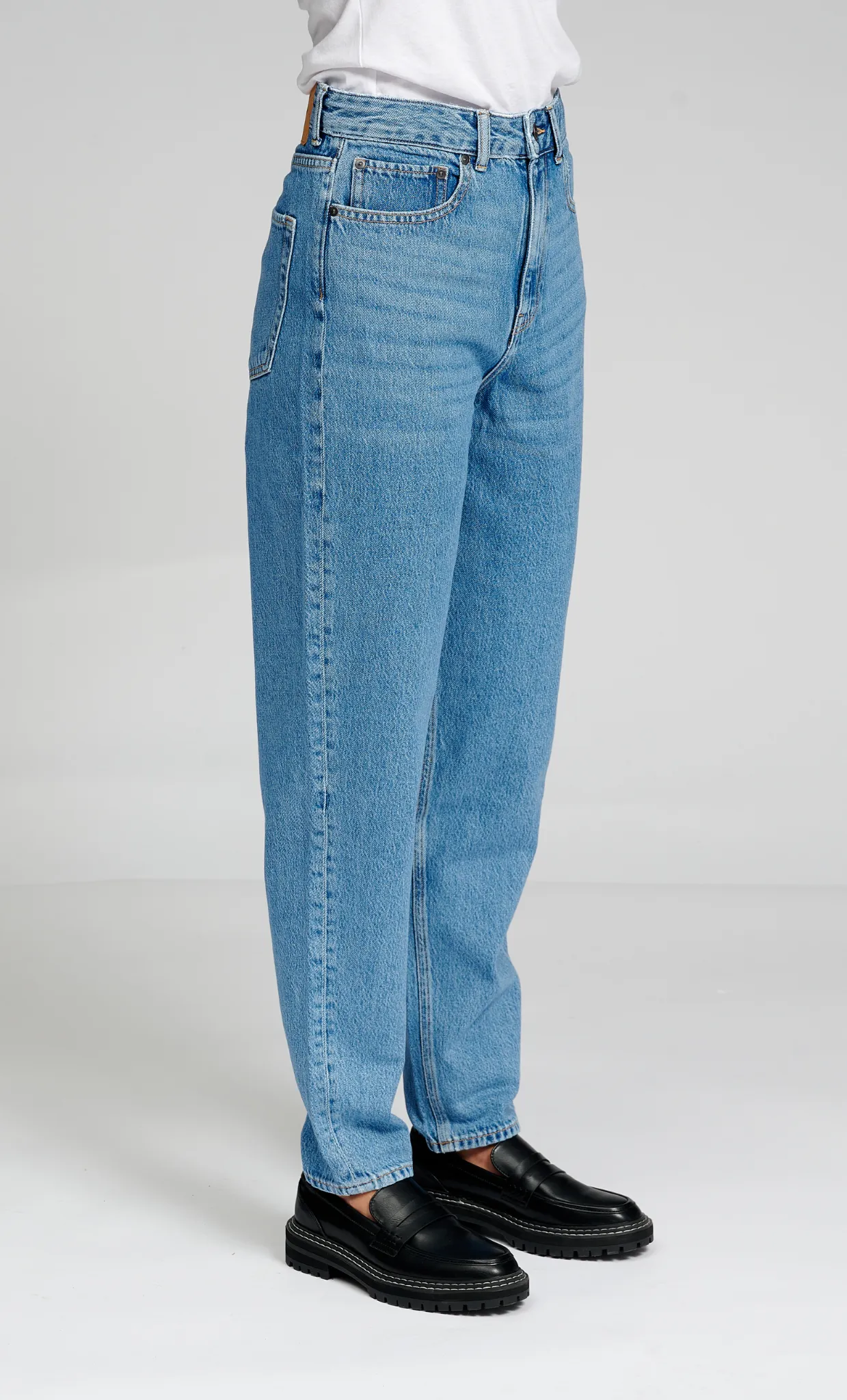 De Originale Performance Mom Jeans - Light Blue Denim