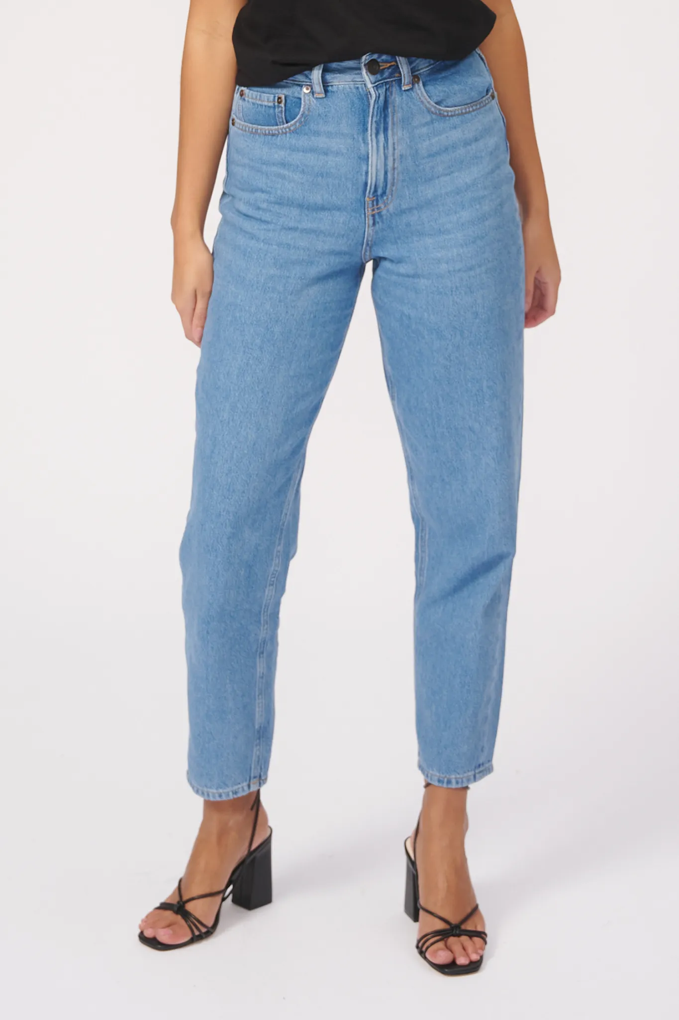De Originale Performance Mom Jeans - Light Blue Denim