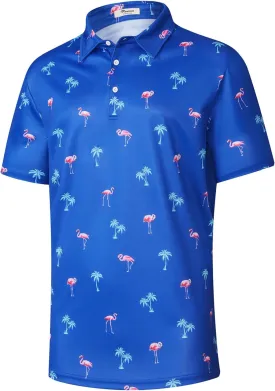 EISHOPEER 2025 New Men's Polo Shirts Short Sleeve Moisture Wicking Quick Dry Athletic Shirt Fashion Golf Shirts