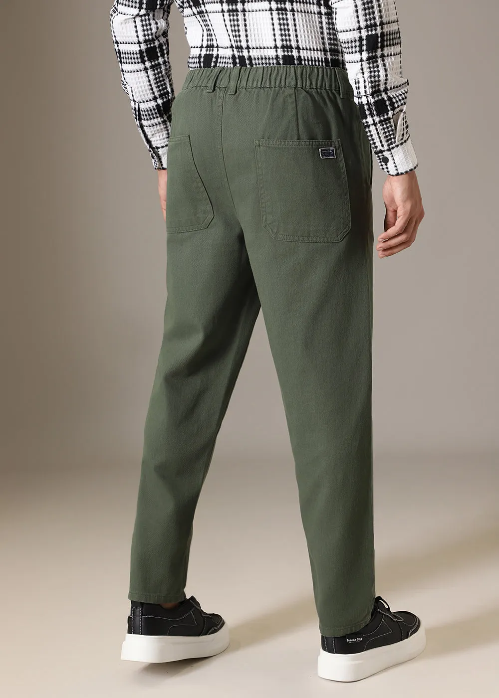 Fern Olive Drill Denim