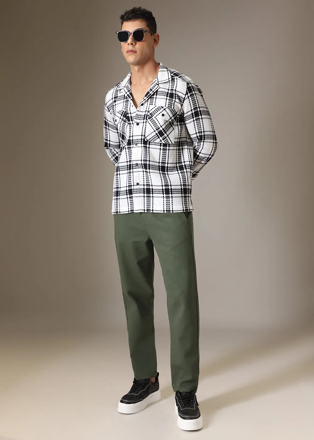 Fern Olive Drill Denim