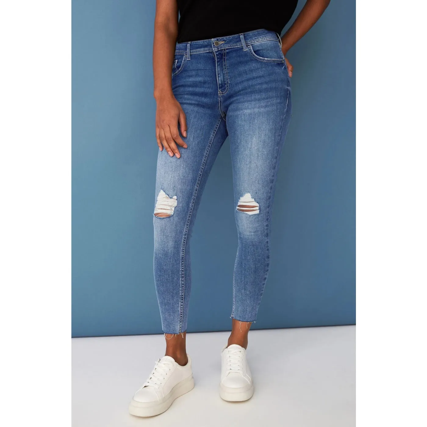 FF Skinny Ripped Push-Up Jeans