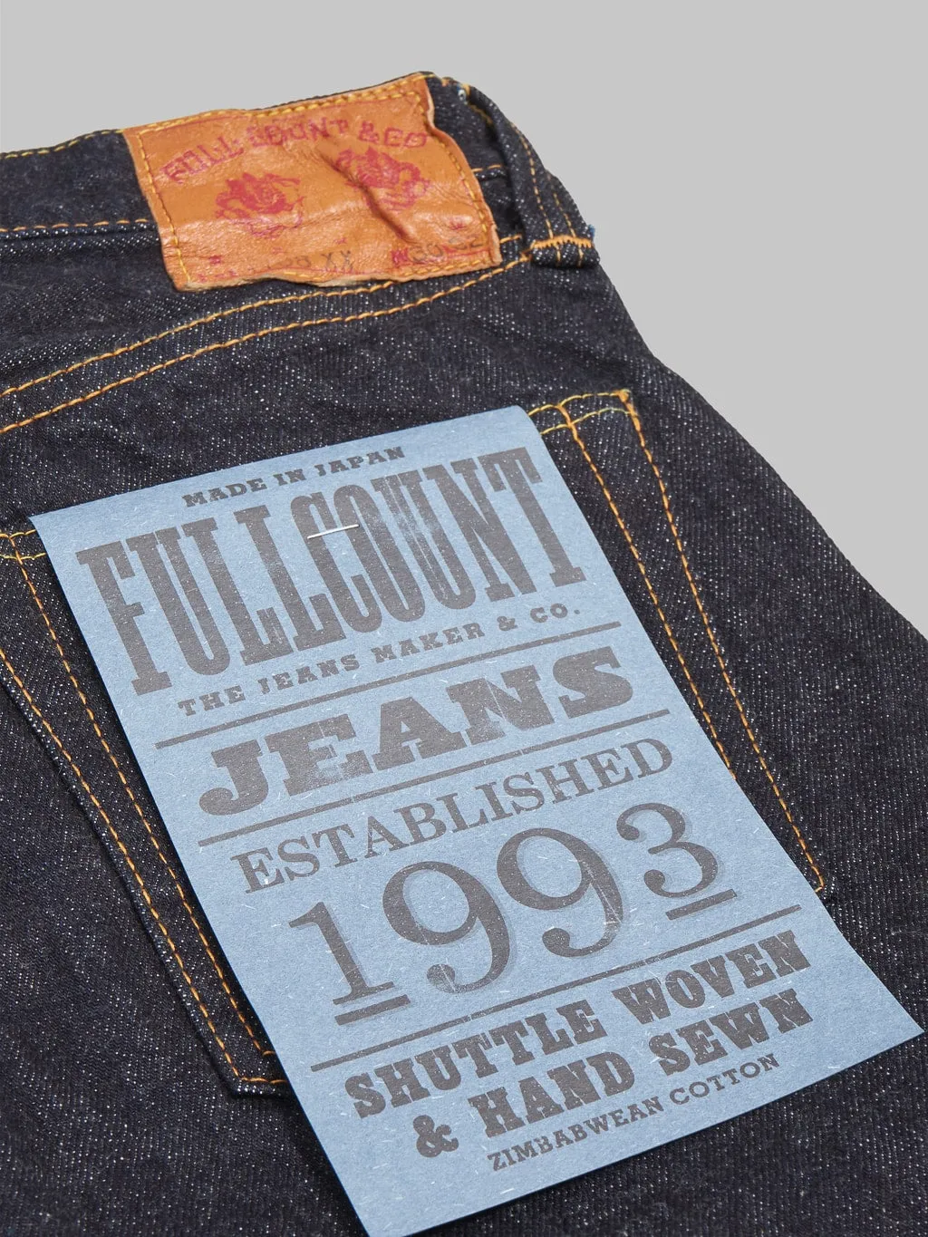 Fullcount 1108XXW 15.5oz Slim Straight Jeans