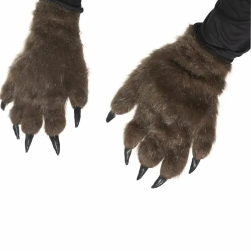 Hairy Werewolf Hands, Brown