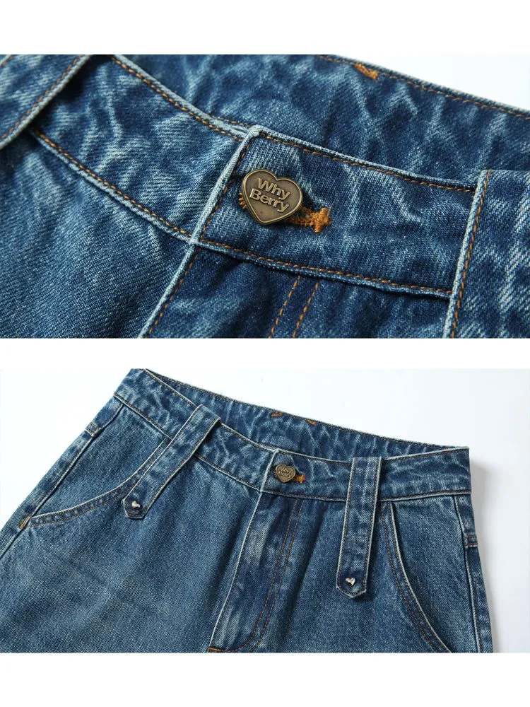 High Waist Bell Bottom Jeans【s0000001517】