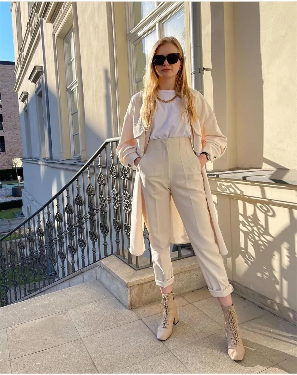 High Waisted Slim Fit Trousers for Women,Womens Wide Leg Pants,Dress Pants for Women,Womens Trousers