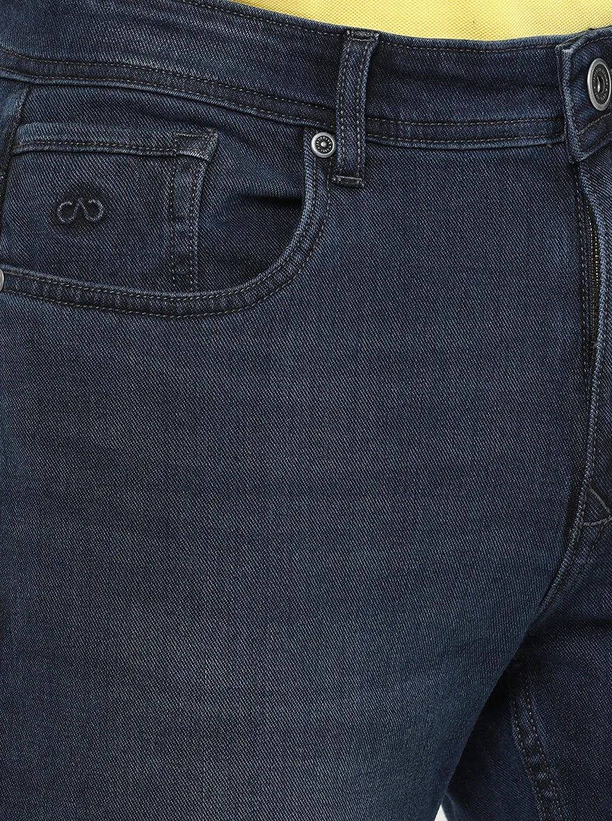 Ink Blue Washed Straight Fit Jeans | JadeBlue