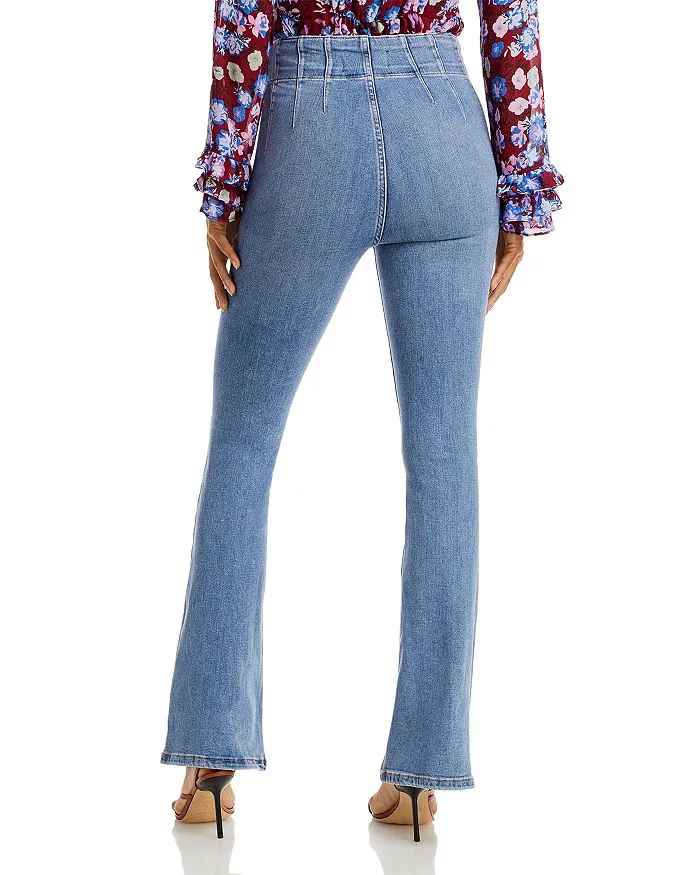 Jayde Flare Jeans in Sunburst Blue Free People