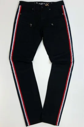 Kilogram- stripe denim jeans