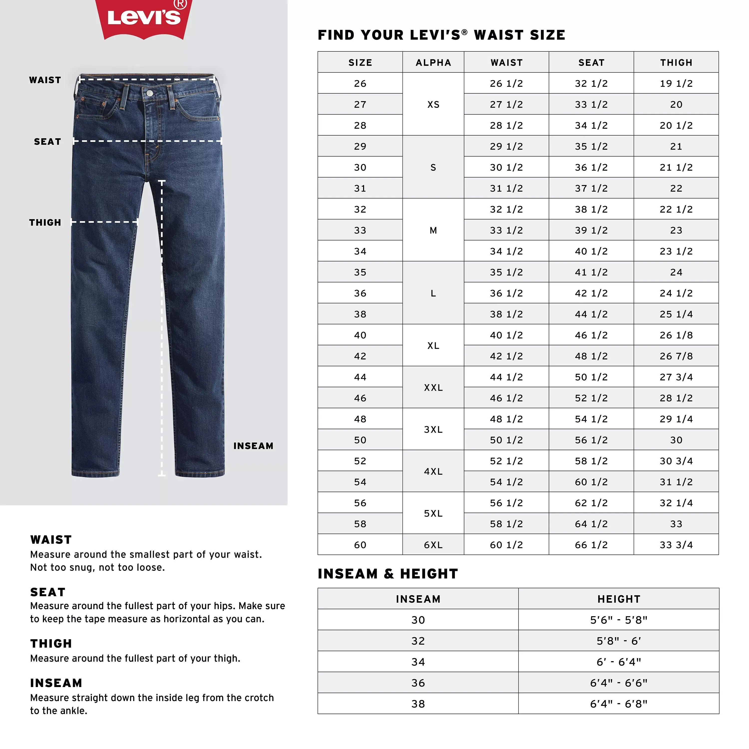 Levi's Men's 501 Original Slim Fit Jeans, Black