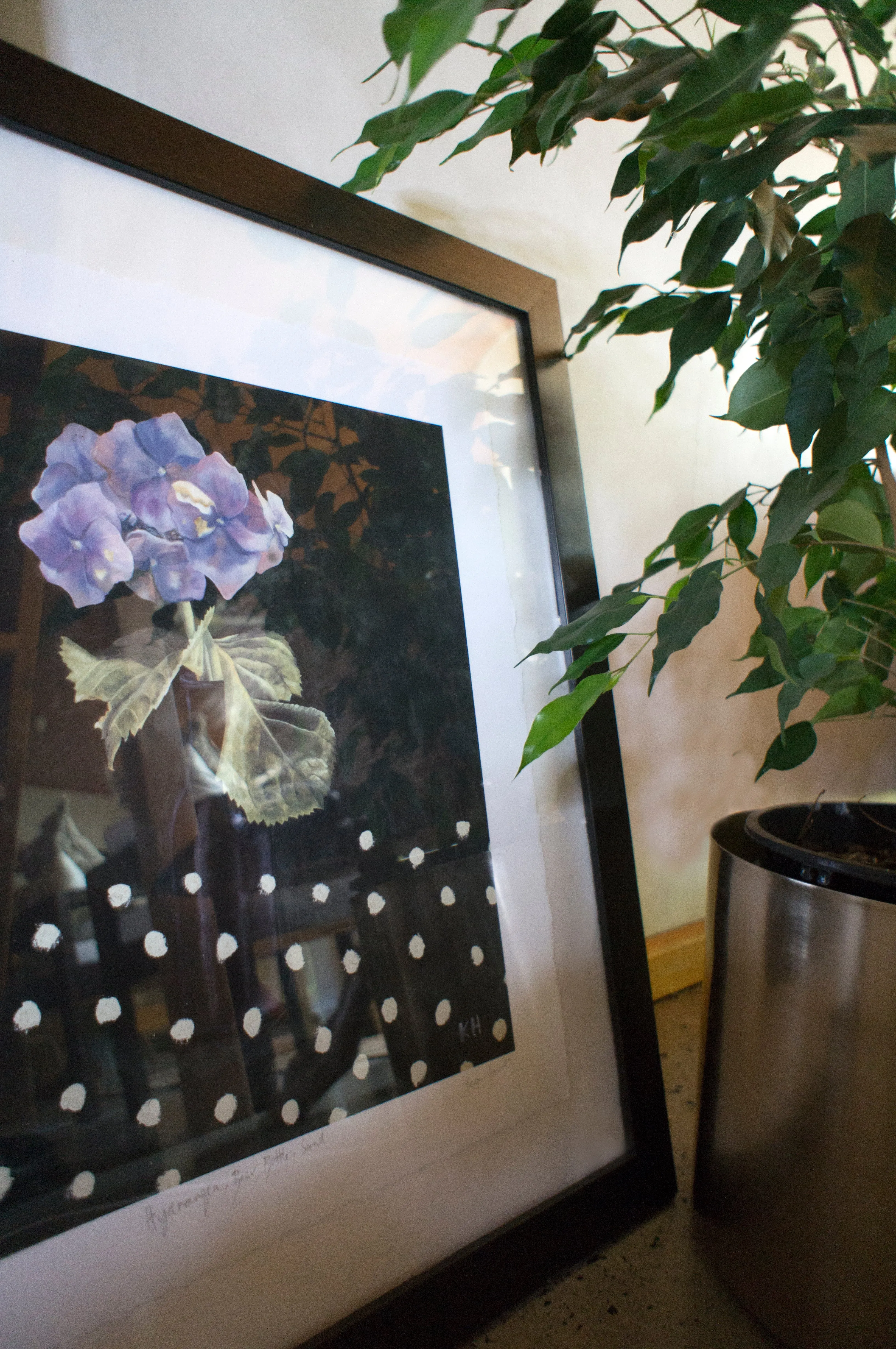 LIMITED EDITION PRINT 'Hydrangea, Beer Bottle, Sand' [ MEDIUM ]