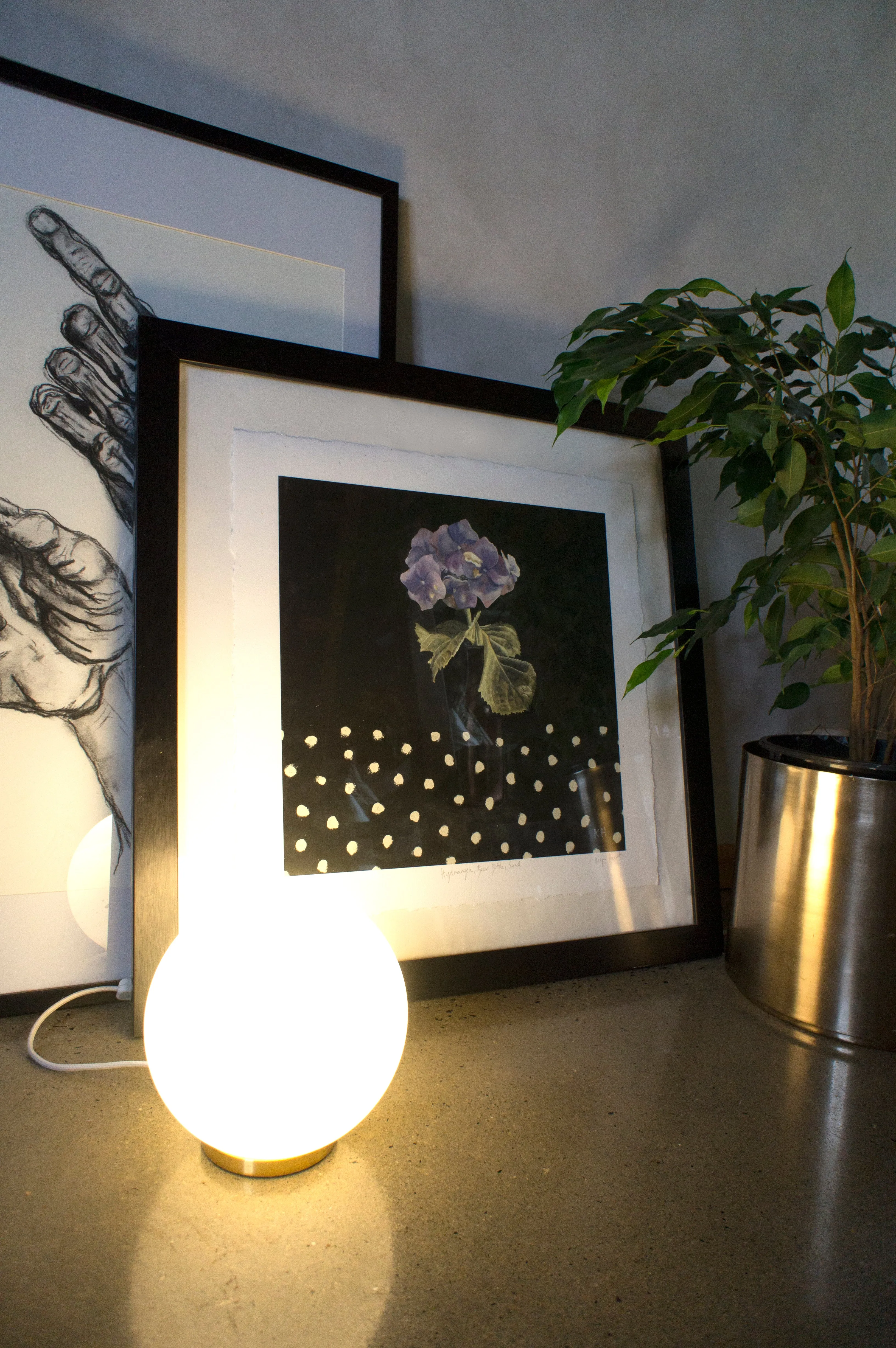 LIMITED EDITION PRINT 'Hydrangea, Beer Bottle, Sand' [ MEDIUM ]