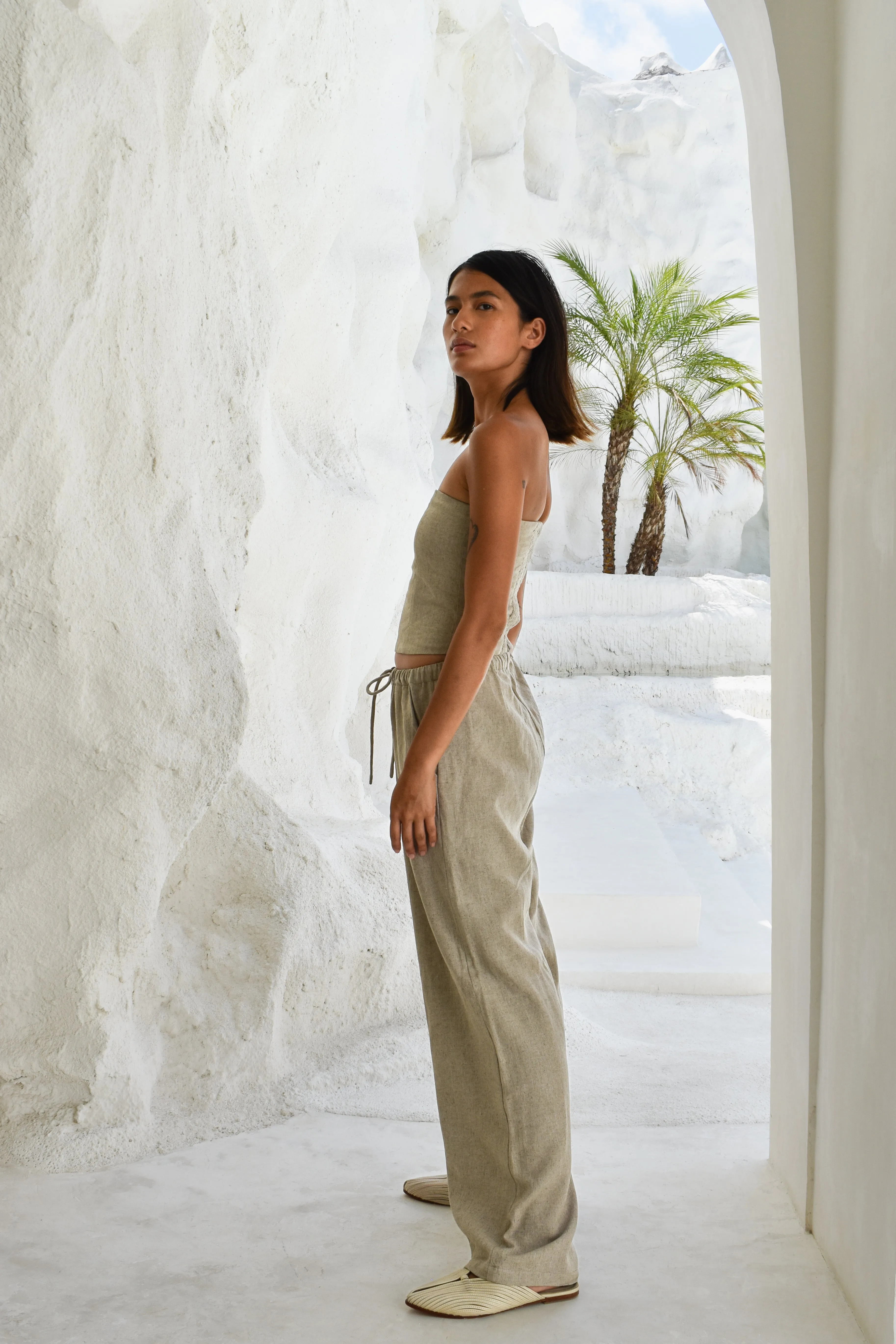 Linen Straight Pant