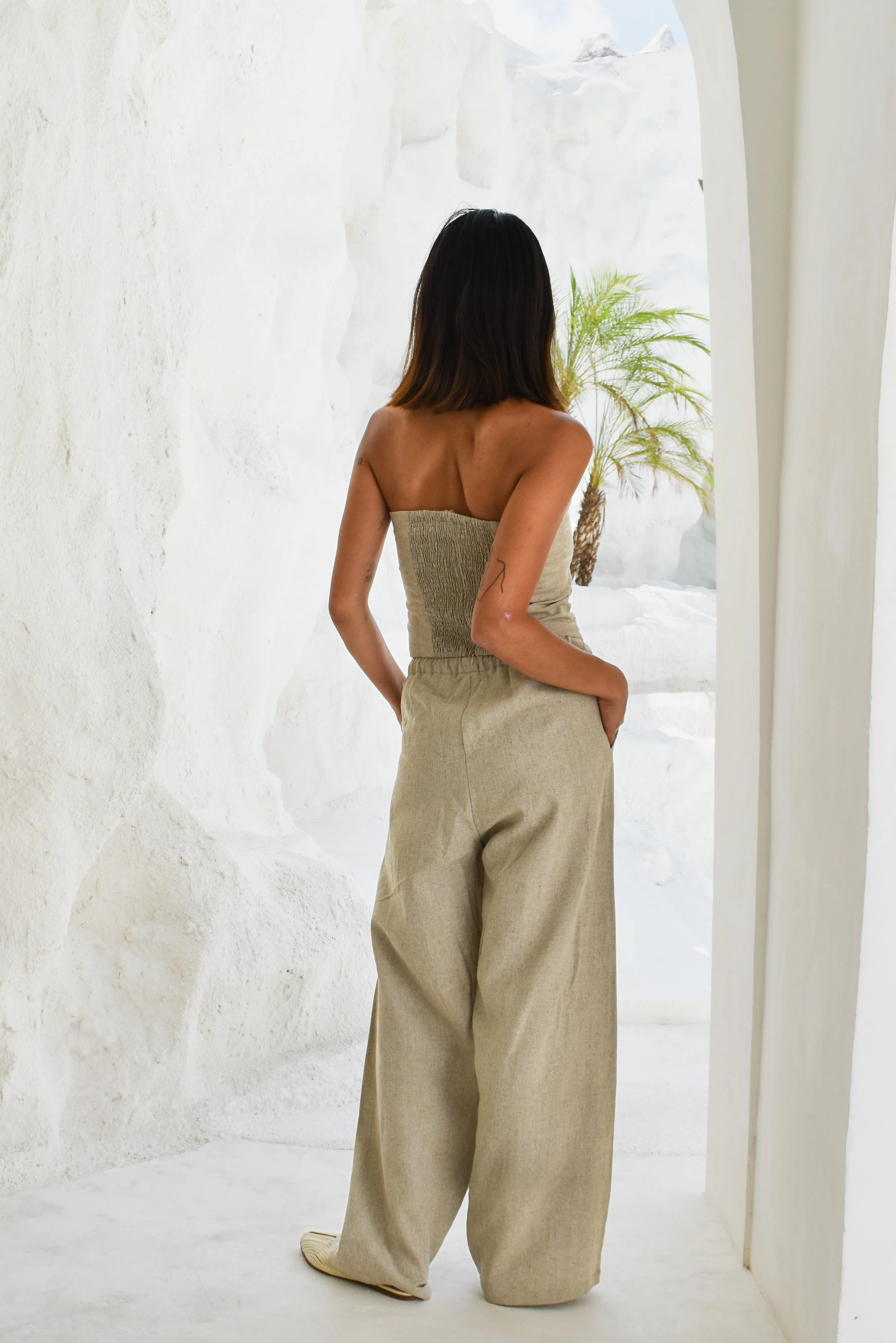 Linen Straight Pant