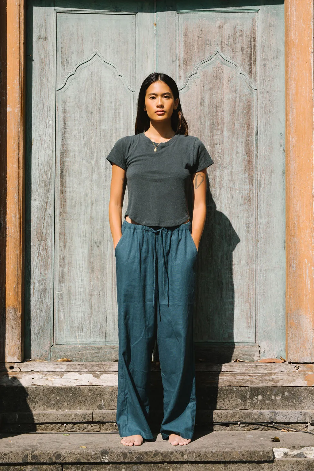 Linen Straight Pant