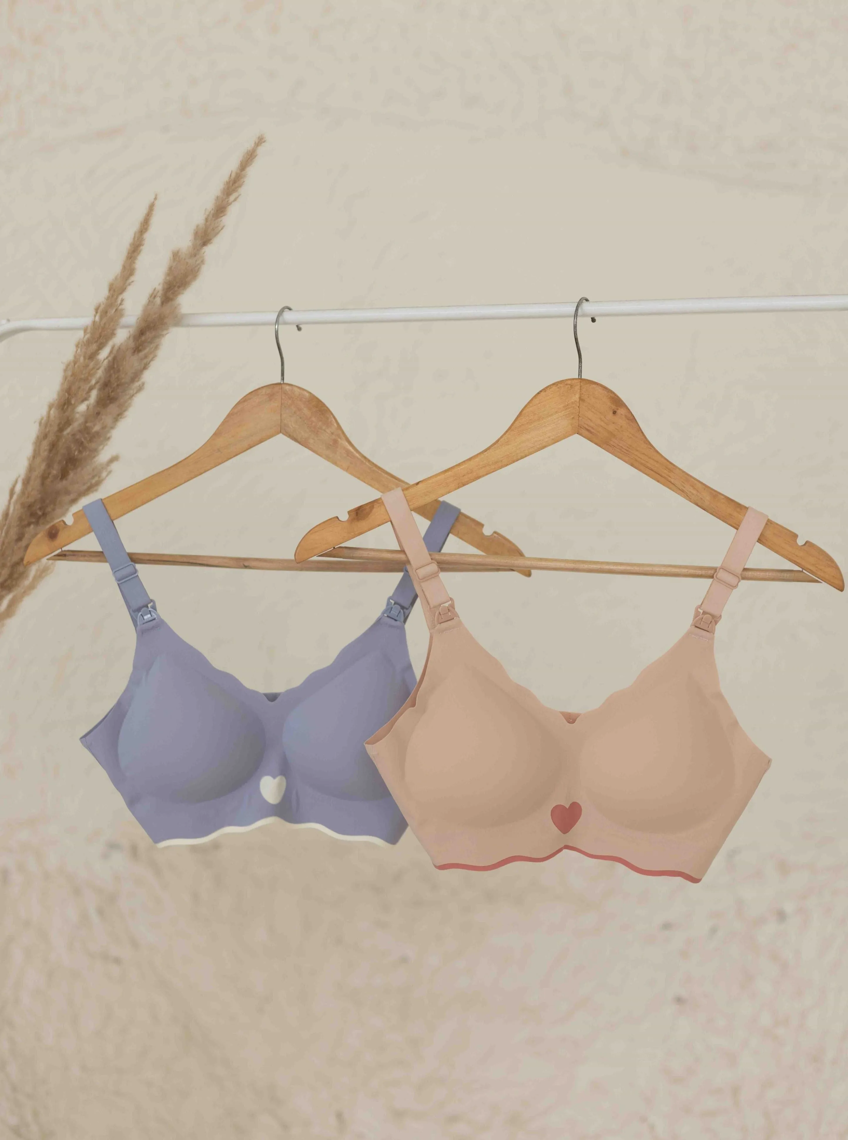 Maisie Maternity Wireless Scalloped Nursing Bra