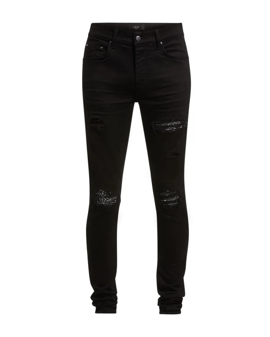 Men's skinny jeans MX1 Bandana Repair Amiri
