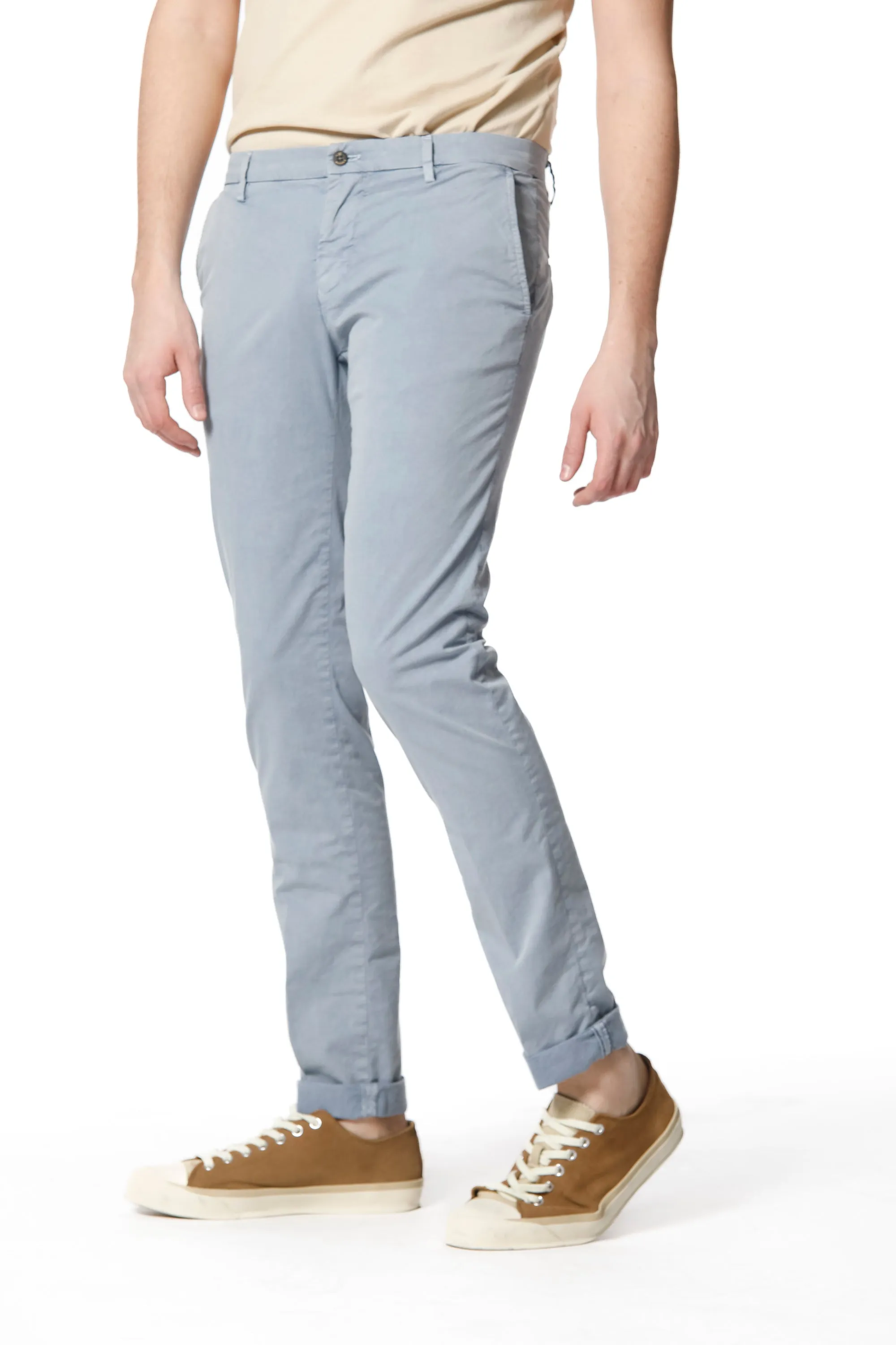Milano Style Essential pantalone chino uomo in twill stretch extra slim fit