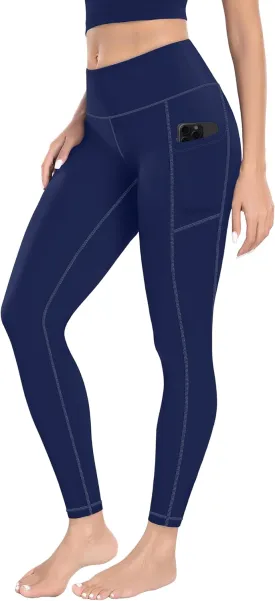 MIRITY High Waist Yoga Leggings with Pockets for Women - Buttery Soft Workout Stretchy Yoga Pants Pack of 1
