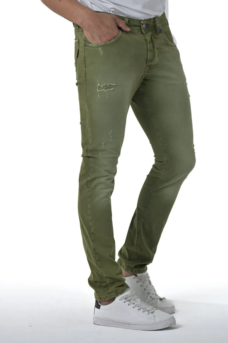 Pantaloni uomo in cotone slim fit AI 5124 in vari colori - Displaj