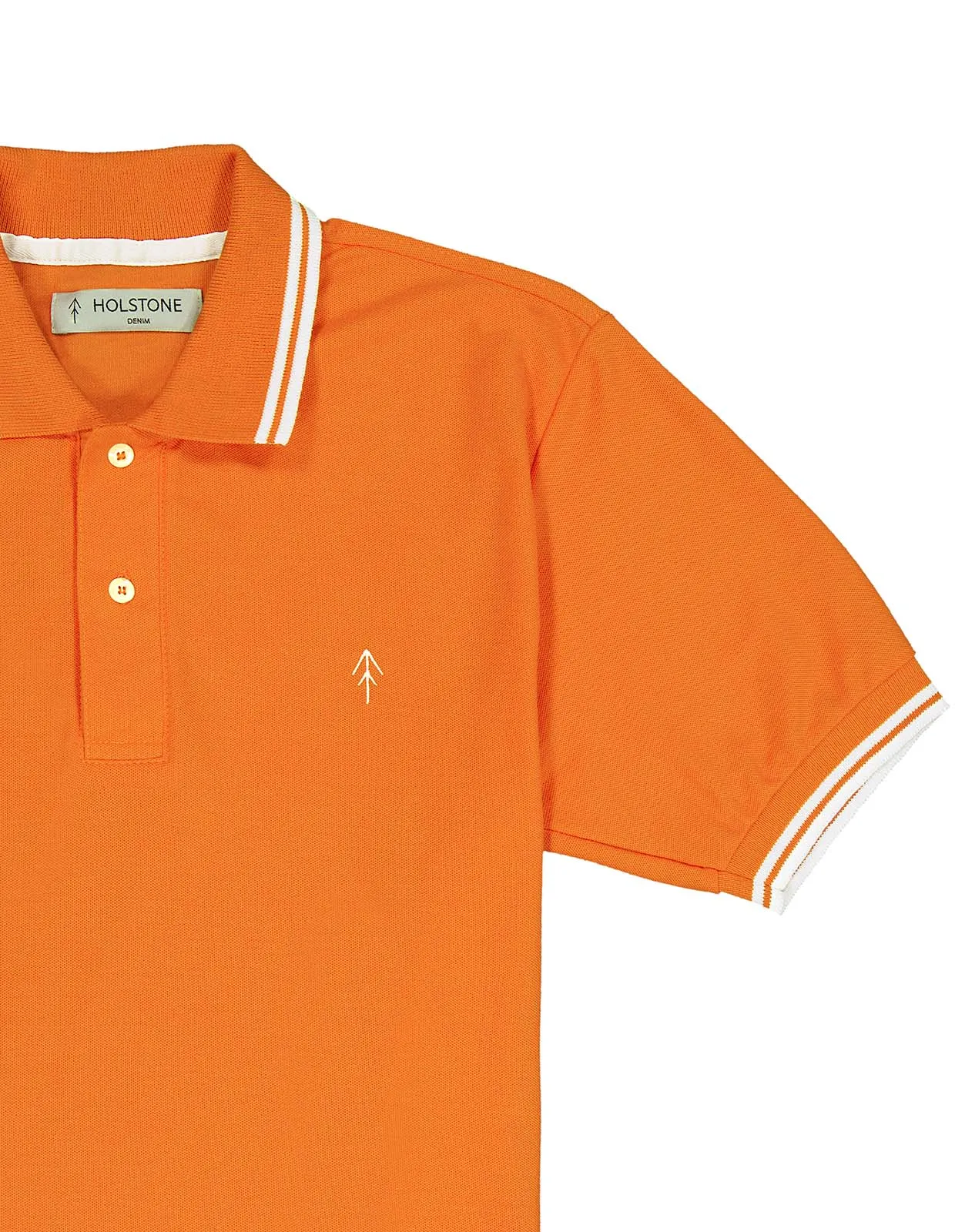 Playera Polo Holstone Slim Fit - Naranja