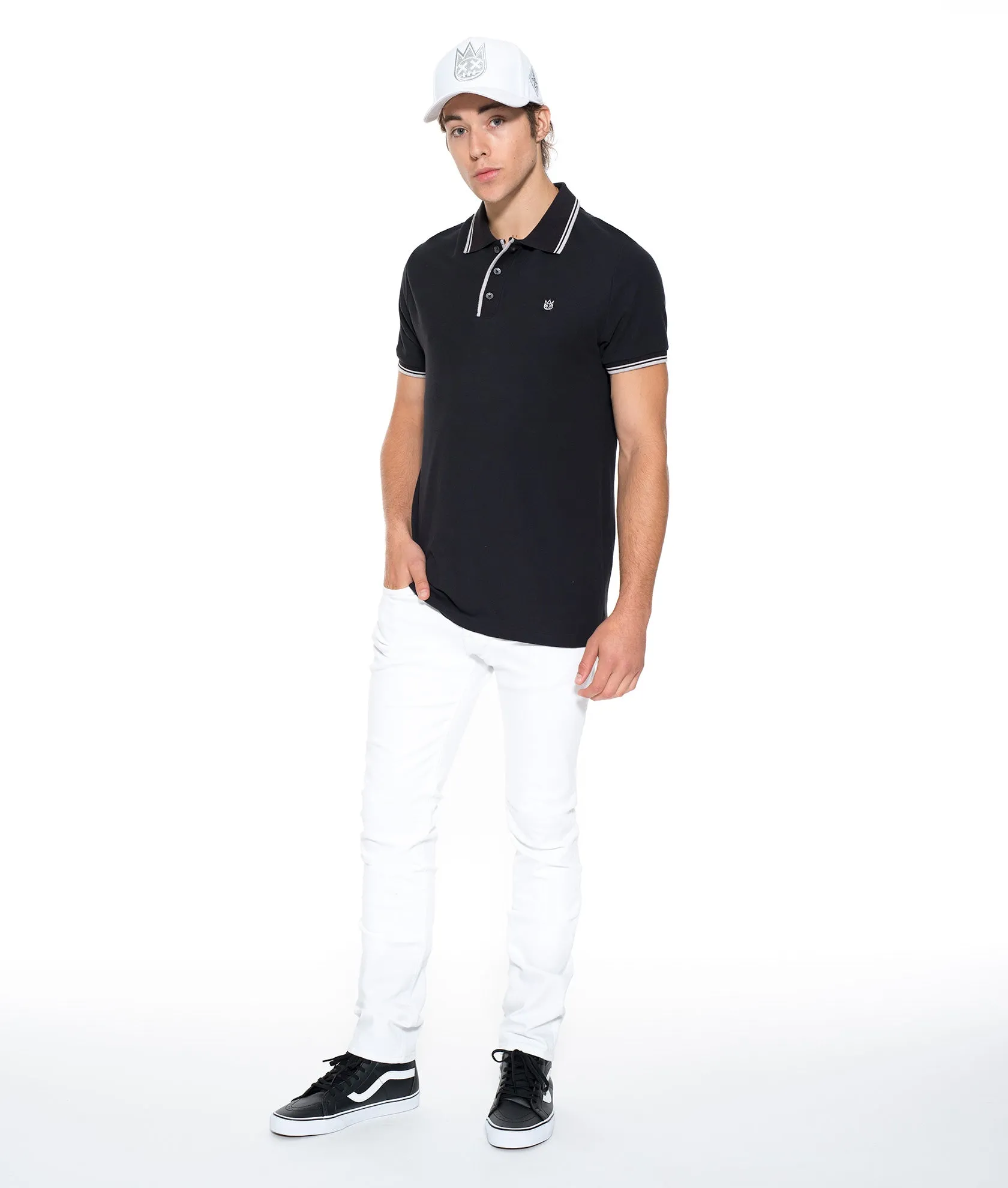 ROCKER SLIM DENIM MENS JEANS IN WHITE