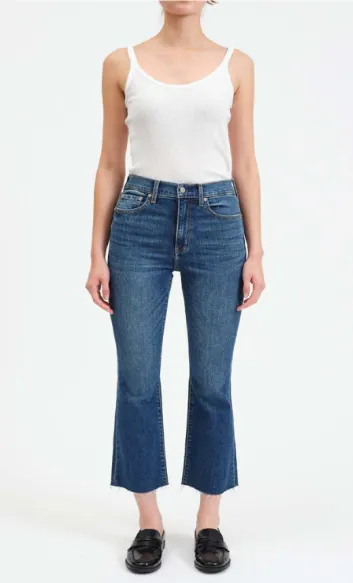 Shy Girl Cropped Flare Jean