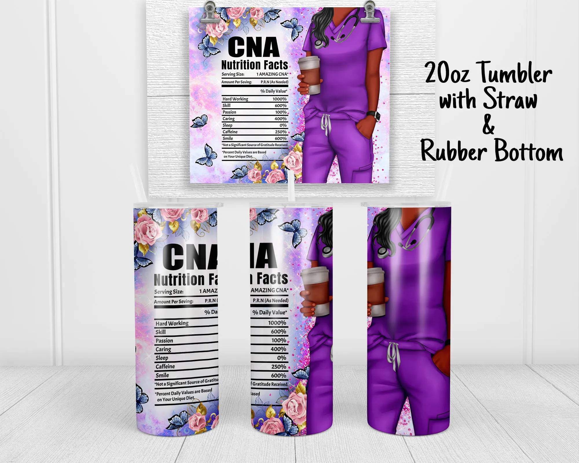 Skinny Tumbler | CNA  Nutrition Facts - dark