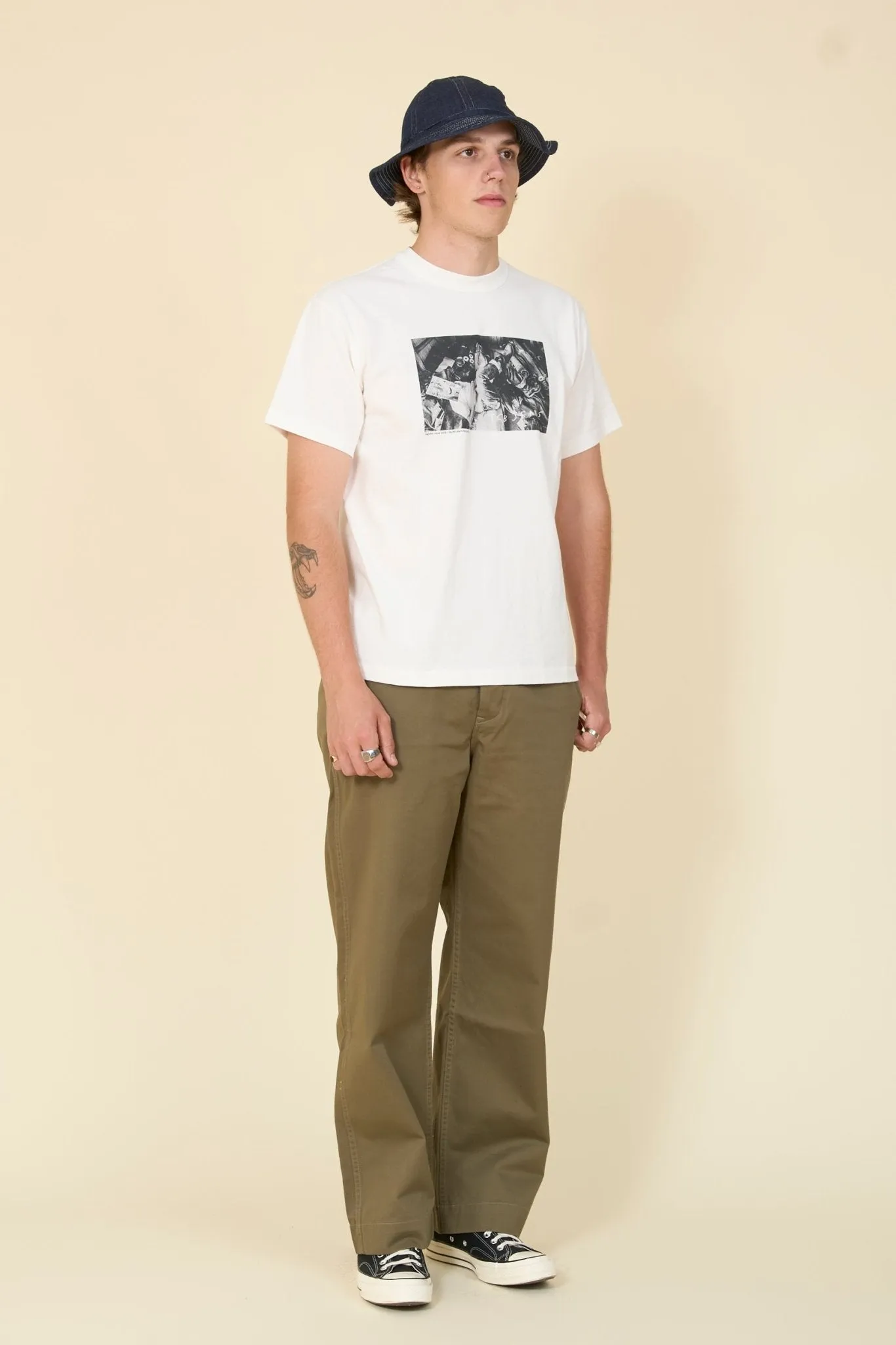 TCB Jeans x XX Development "Boys On Dreams" T-shirt - White