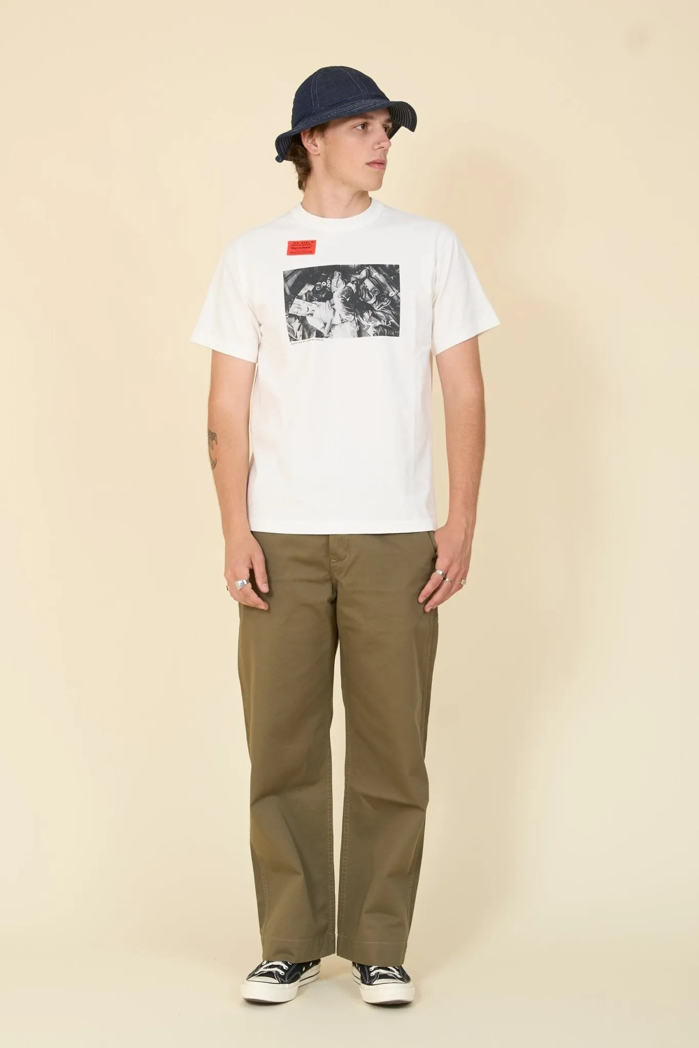 TCB Jeans x XX Development "Boys On Dreams" T-shirt - White
