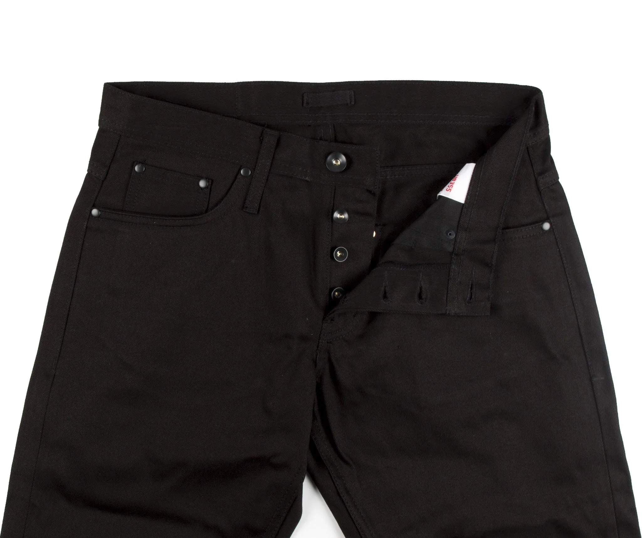 UB355 Straight Fit - 12.5oz Black Selvedge Chino