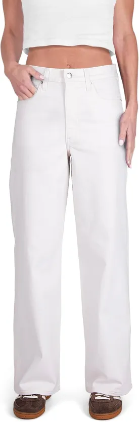 Women's High Rise Loose Straight Jeans Wide Legs Pants